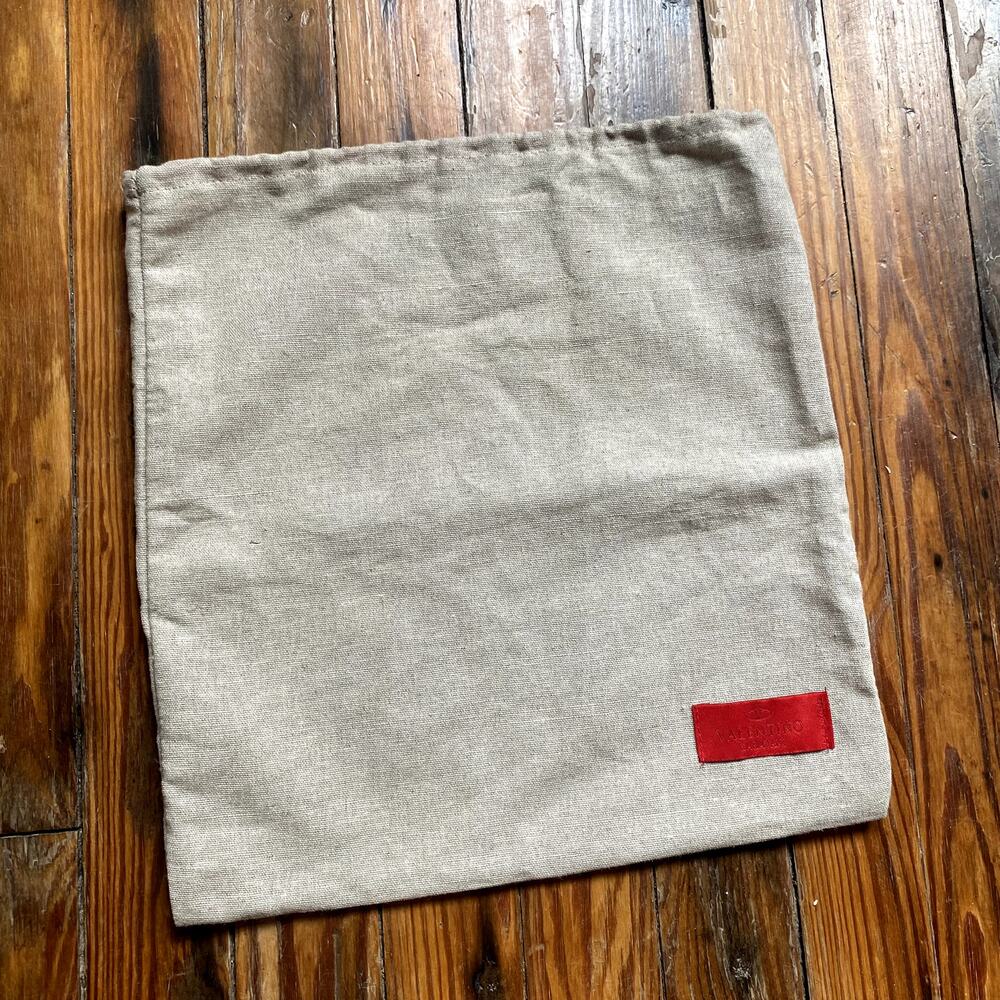 Valentino Garavani Linen Dust Bag Storage Drawstring Bag